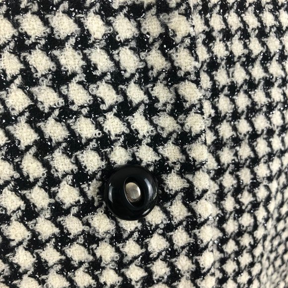 Vintage Pendleton Wool Black White Houndstooth Separates Suit Blazer Jacket Skir - Picture 5 of 15